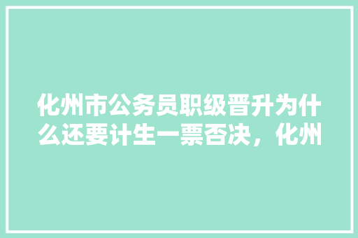 化州市公务员职级晋升为什么还要计生一票否决，化州公务员省考试题及答案 大学排名