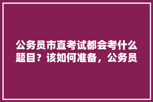 公务员市直考试都会考什么题目？该如何准备，公务员考核考试题目及答案