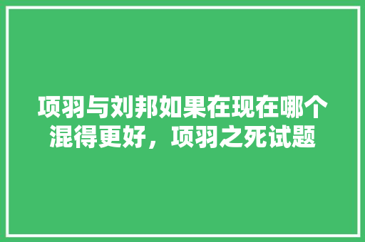 项羽与刘邦如果在现在哪个混得更好，项羽之死试题 专业填报