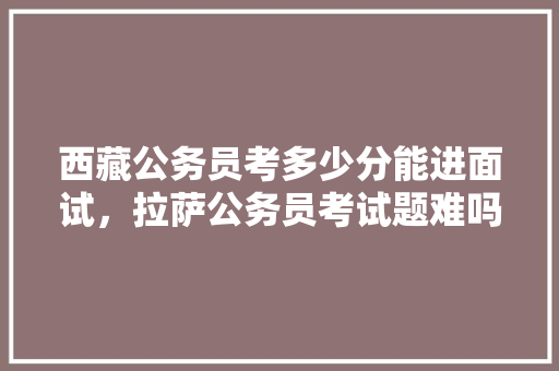 西藏公务员考多少分能进面试，拉萨公务员考试题难吗知乎