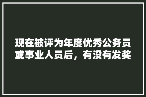 现在被评为年度优秀公务员或事业人员后，有没有发奖金奖励，公务员考试题答对奖励怎么算 专业填报