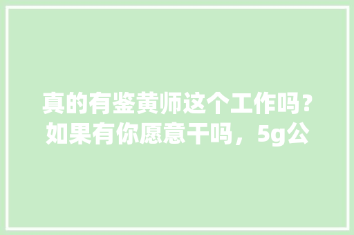 真的有鉴黄师这个工作吗？如果有你愿意干吗，5g公务员考试的知识点 教育科普