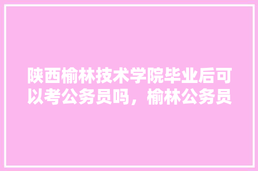 陕西榆林技术学院毕业后可以考公务员吗，榆林公务员考试题库及答案