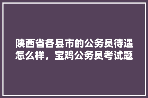 陕西省各县市的公务员待遇怎么样，宝鸡公务员考试题及答案 专业填报