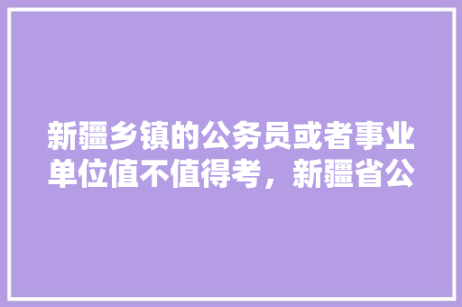 新疆乡镇的公务员或者事业单位值不值得考，新疆省公务员考试题目及答案 建筑考试