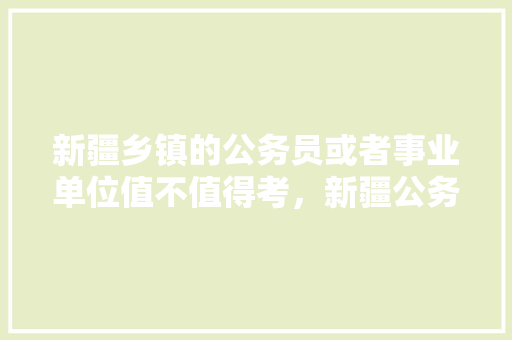 新疆乡镇的公务员或者事业单位值不值得考，新疆公务员考试题库及答案 专业填报