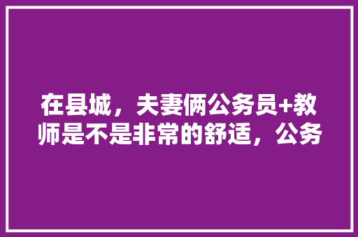 在县城，夫妻俩公务员+教师是不是非常的舒适，公务员接人考试题目及答案 公考知识