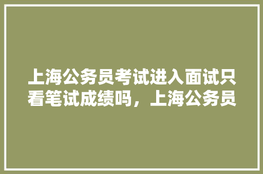 上海公务员考试进入面试只看笔试成绩吗，上海公务员招聘考试题库 专业填报