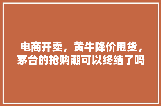 电商开卖，黄牛降价甩货，茅台的抢购潮可以终结了吗，公务员考试b卷 大学排名