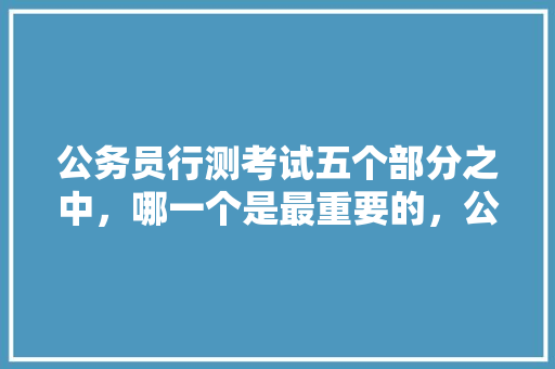 公务员行测考试五个部分之中，哪一个是最重要的，公务员考试题谁写的最多啊 教育科普