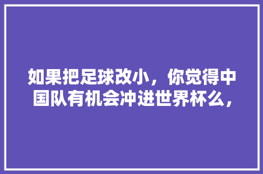 如果把足球改小，你觉得中国队有机会冲进世界杯么，公务员考试足球题目 专业填报