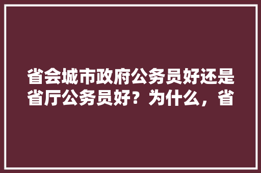 省会城市政府公务员好还是省厅公务员好？为什么，省会公务员岗位考试题目 专业填报