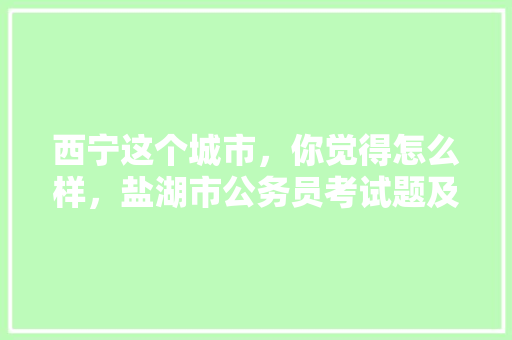 西宁这个城市，你觉得怎么样，盐湖市公务员考试题及答案