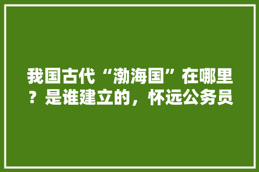 我国古代“渤海国”在哪里？是谁建立的，怀远公务员考试题目及答案 建筑考试