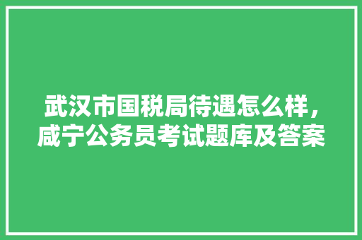 武汉市国税局待遇怎么样，咸宁公务员考试题库及答案 专业填报