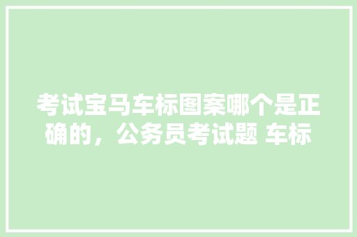 考试宝马车标图案哪个是正确的，公务员考试题 车标 大学排名