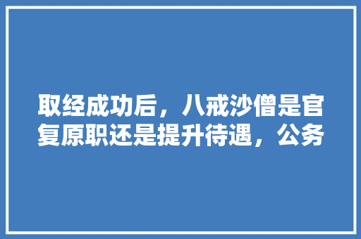 取经成功后，八戒沙僧是官复原职还是提升待遇，公务员考试北极熊