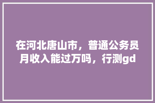 在河北唐山市，普通公务员月收入能过万吗，行测gdp怎么算出来的 大学排名